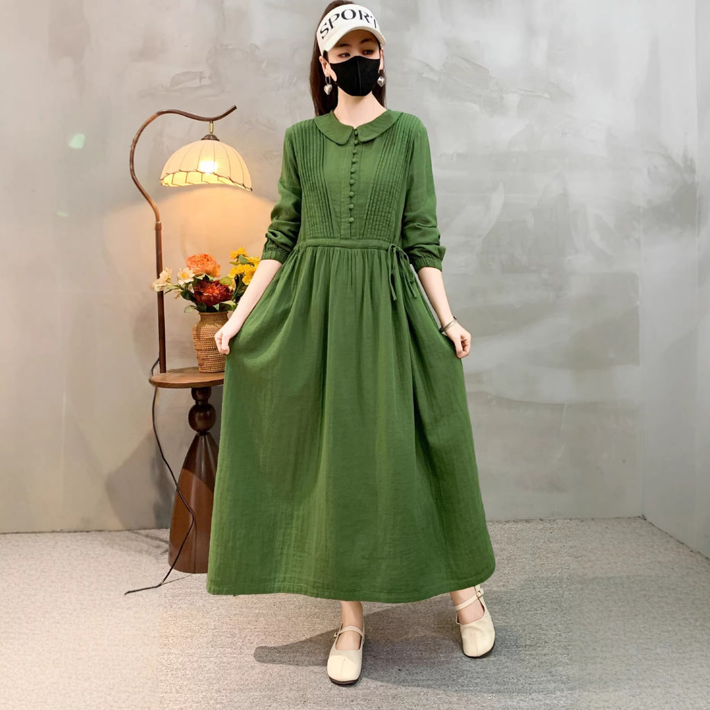 Retro-Kleid mit Langarm