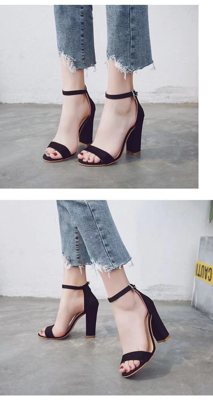 Sommer-Sandalen mit Peep-Toe und Blockabsatz | LuxeStyle