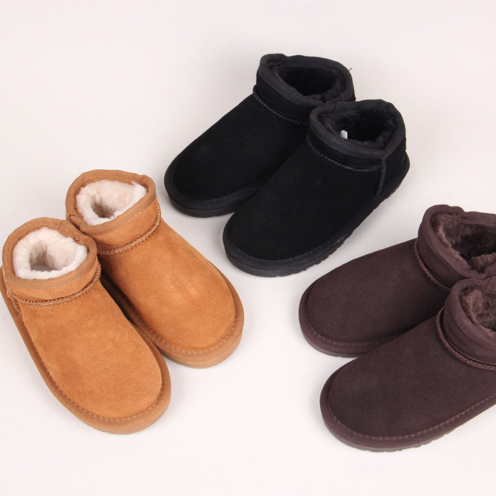 Kinder Schneestiefel aus Leder