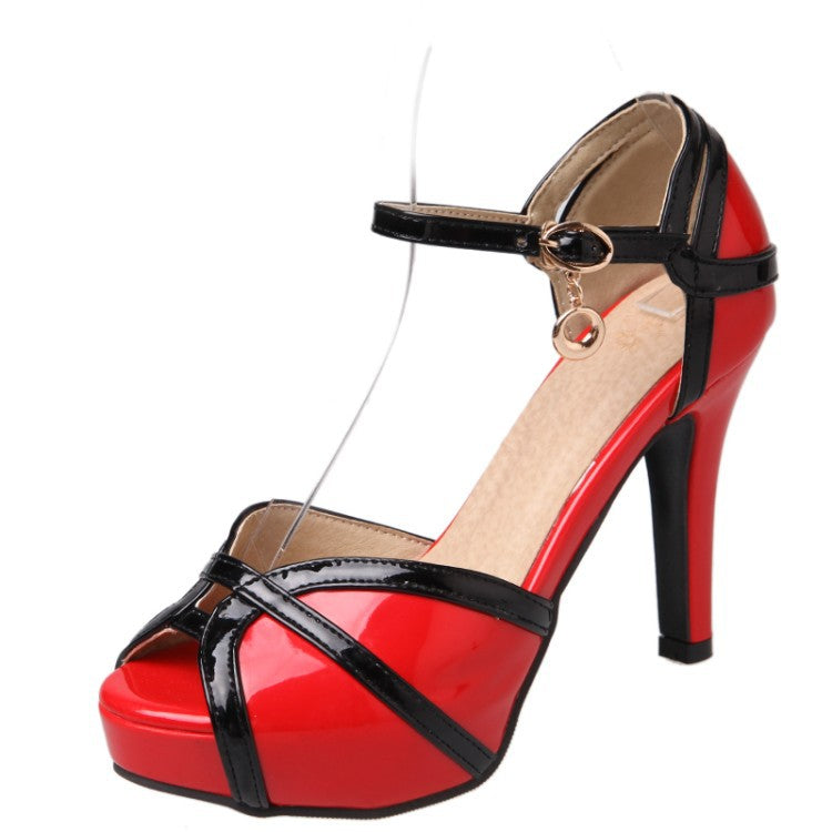 Stiletto-Sandalen mit Plattform