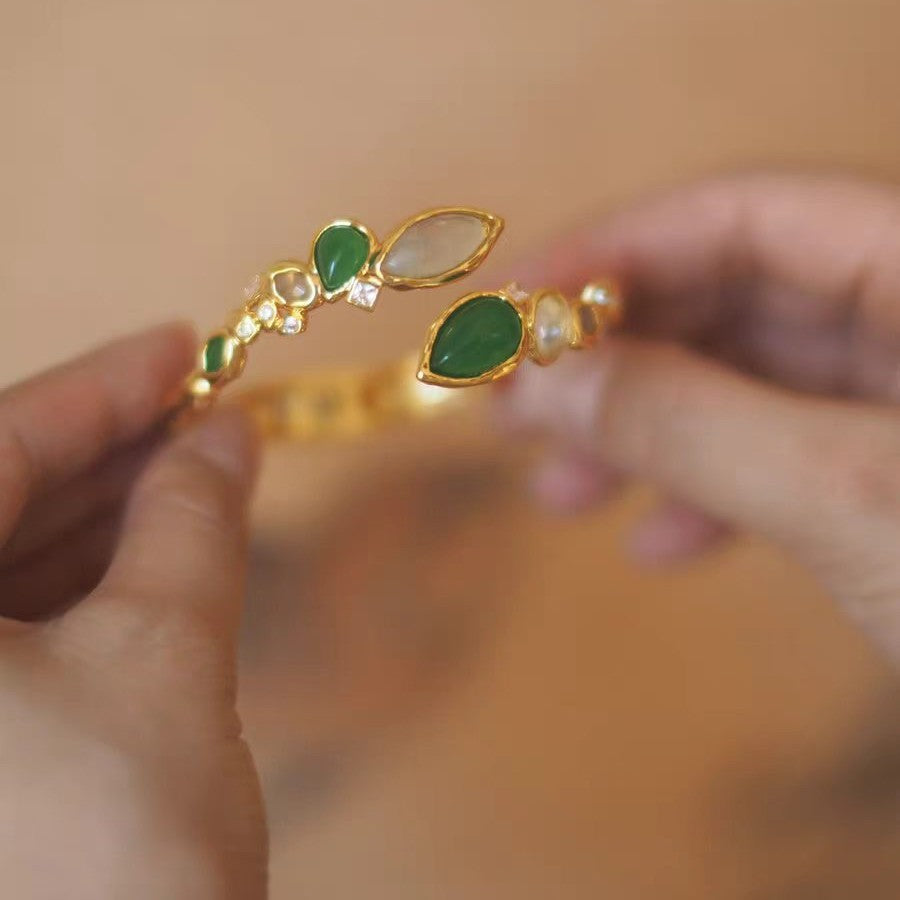 Vintage Armband Grün