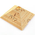 Pyramiden-Holzbox mit Entschlüsselungs-Puzzle | LuxeStyle