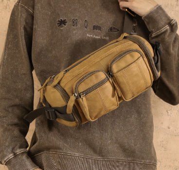 Vintage Leder Schultertasche