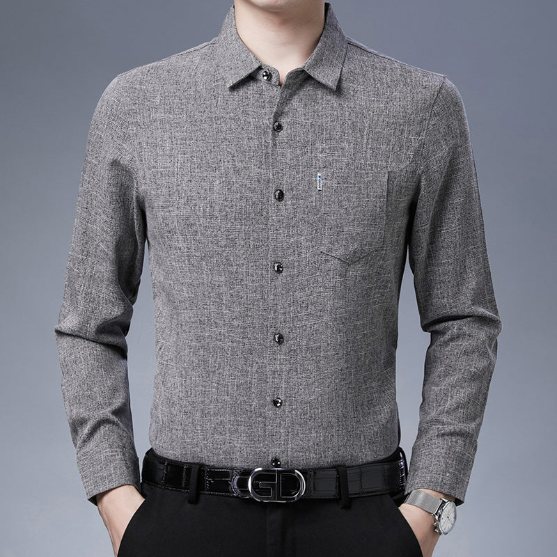 Leinenartiges Herrenhemd – Bild 6 | LuxeStyle