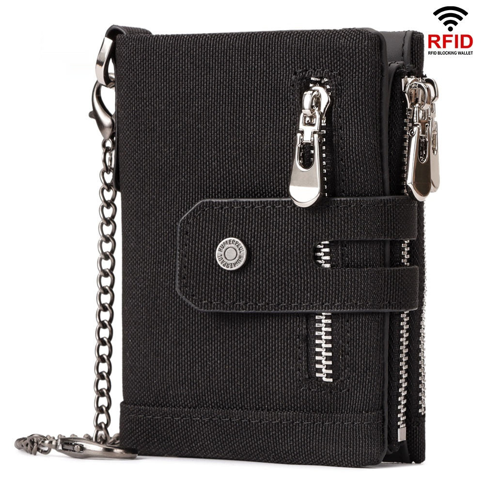 Männer-Geldbörse mit Tri-Fold-Design