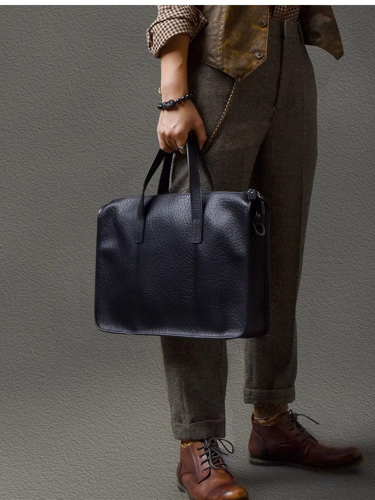 Schwarzes Leder-Taschen – Bild 8 | LuxeStyle