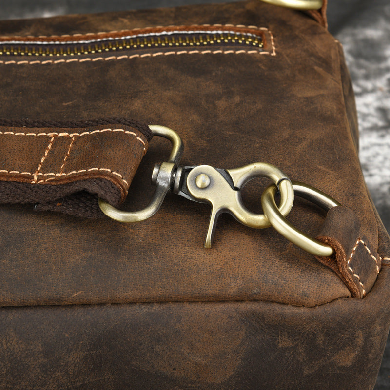 Vintage Herren-Umhängetasche aus Leder – Bild 9 | LuxeStyle
