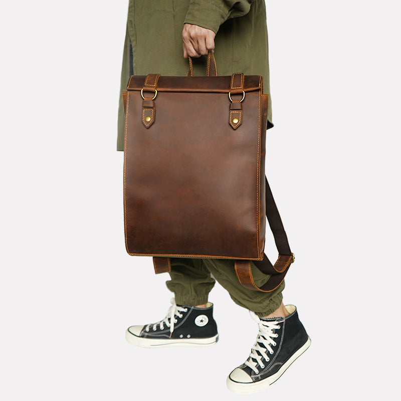 Vintage Rucksack aus Echtleder | LuxeStyle