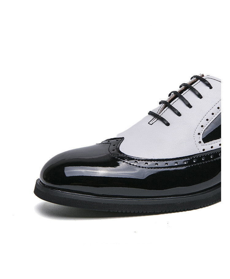 Britische Brogue Kunstlederschuhe für Herren – Bild 4 | LuxeStyle
