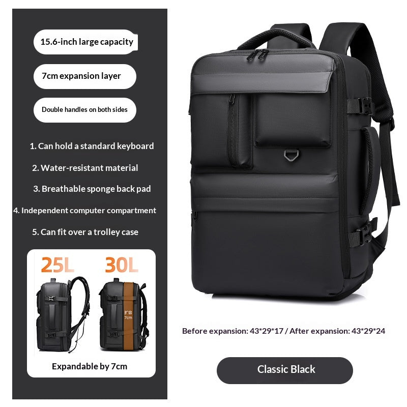 Leichter, erweiterbarer Rucksack – Bild 5 | LuxeStyle