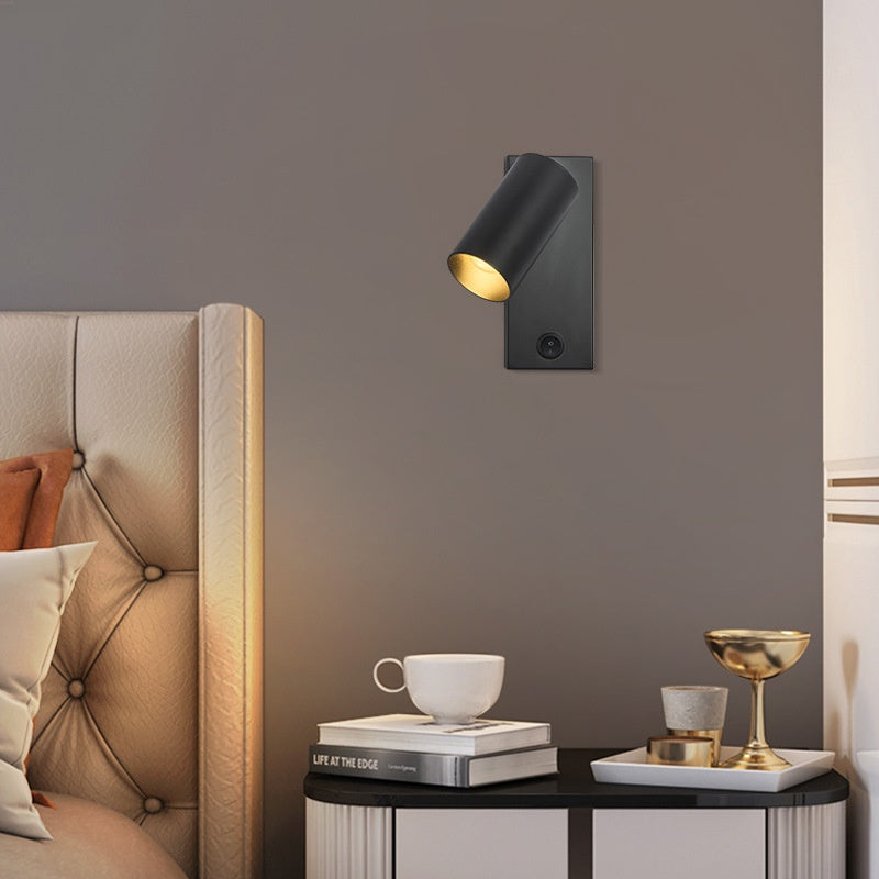 Wandleuchte mit Spot im nordischen Stil, Schwarz | LuxeStyle