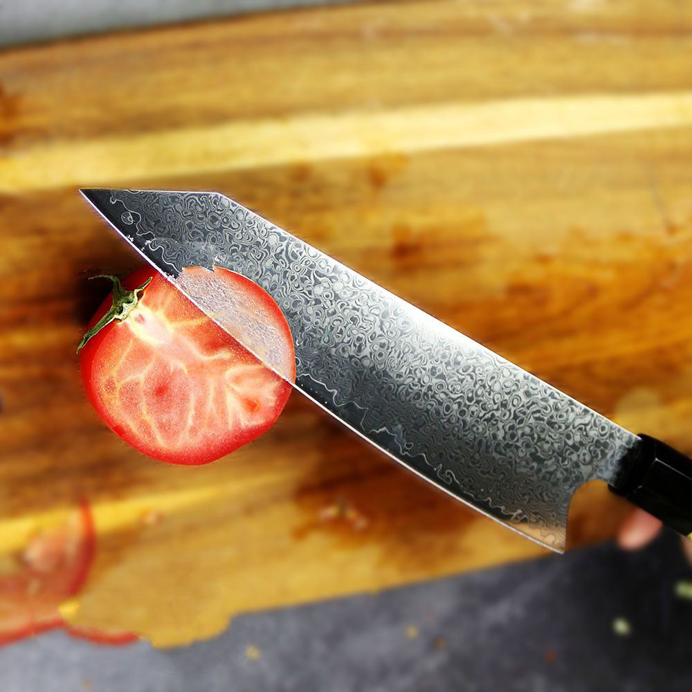 Kiryu Amber Damastmesser – Harzgriff – Bild 3 | LuxeStyle