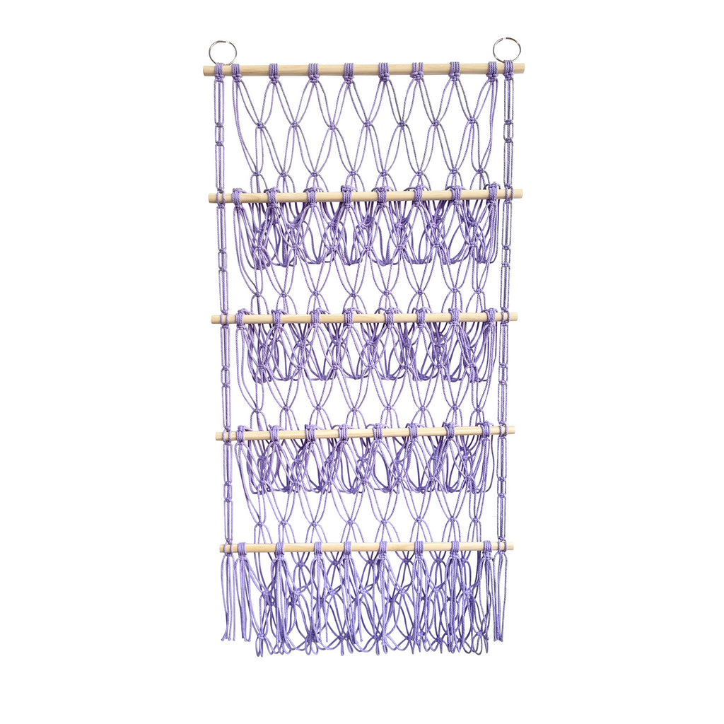 4-Lagen Holzstab-Organizer mit Netztaschen – Bild 7 | LuxeStyle