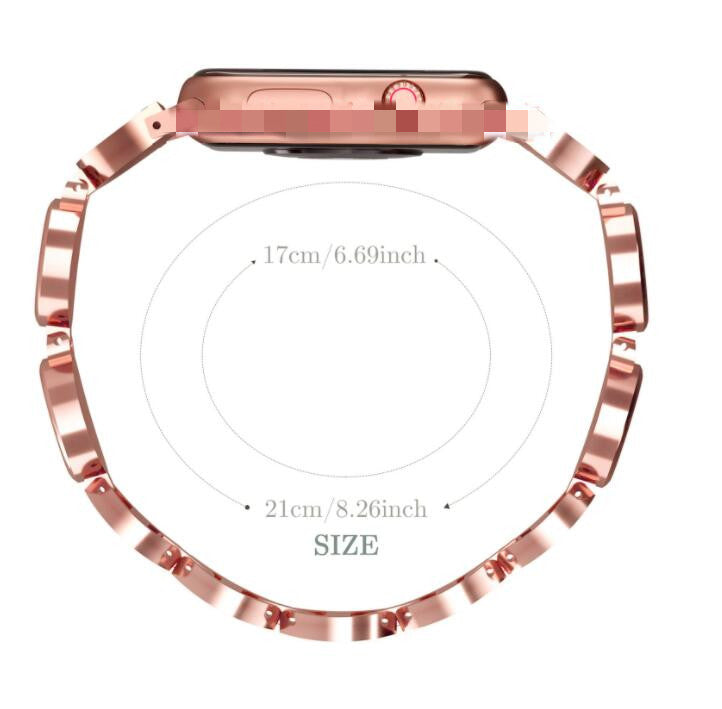 Uhrenarmband aus Legierung mit Strass und Quicksand – Bild 3 | LuxeStyle