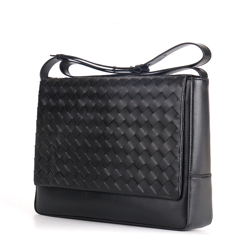 Schwarze Ledertasche für Männer – Bild 4 | LuxeStyle