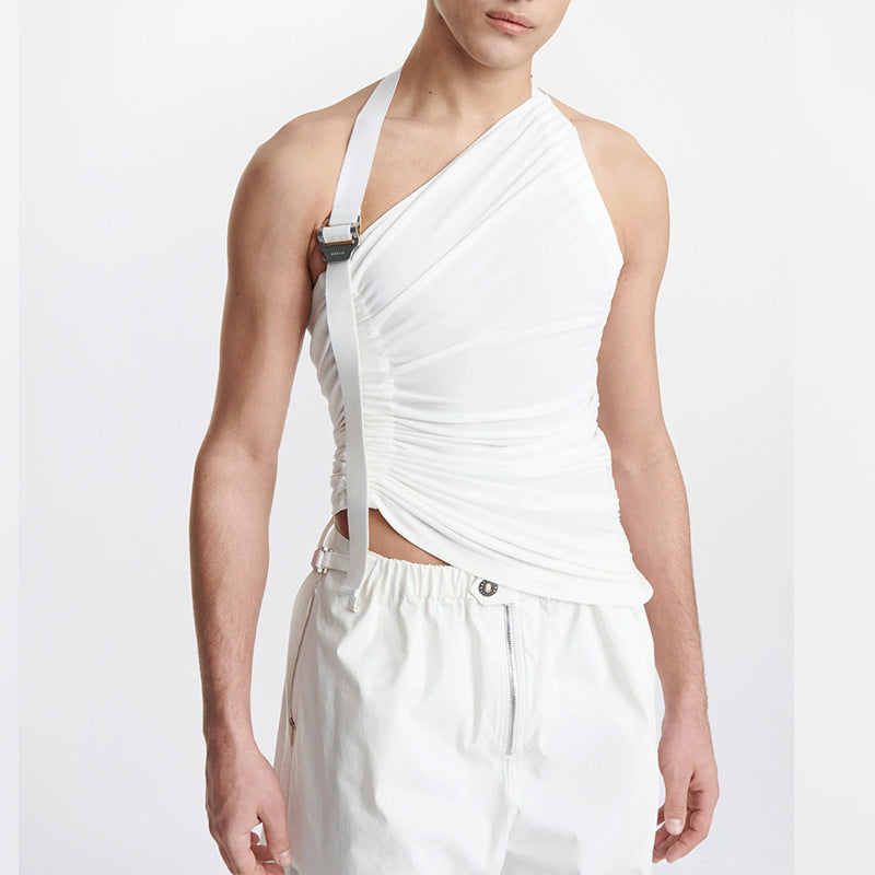 Ohne Träger Off-shoulder Hollow-out Weste