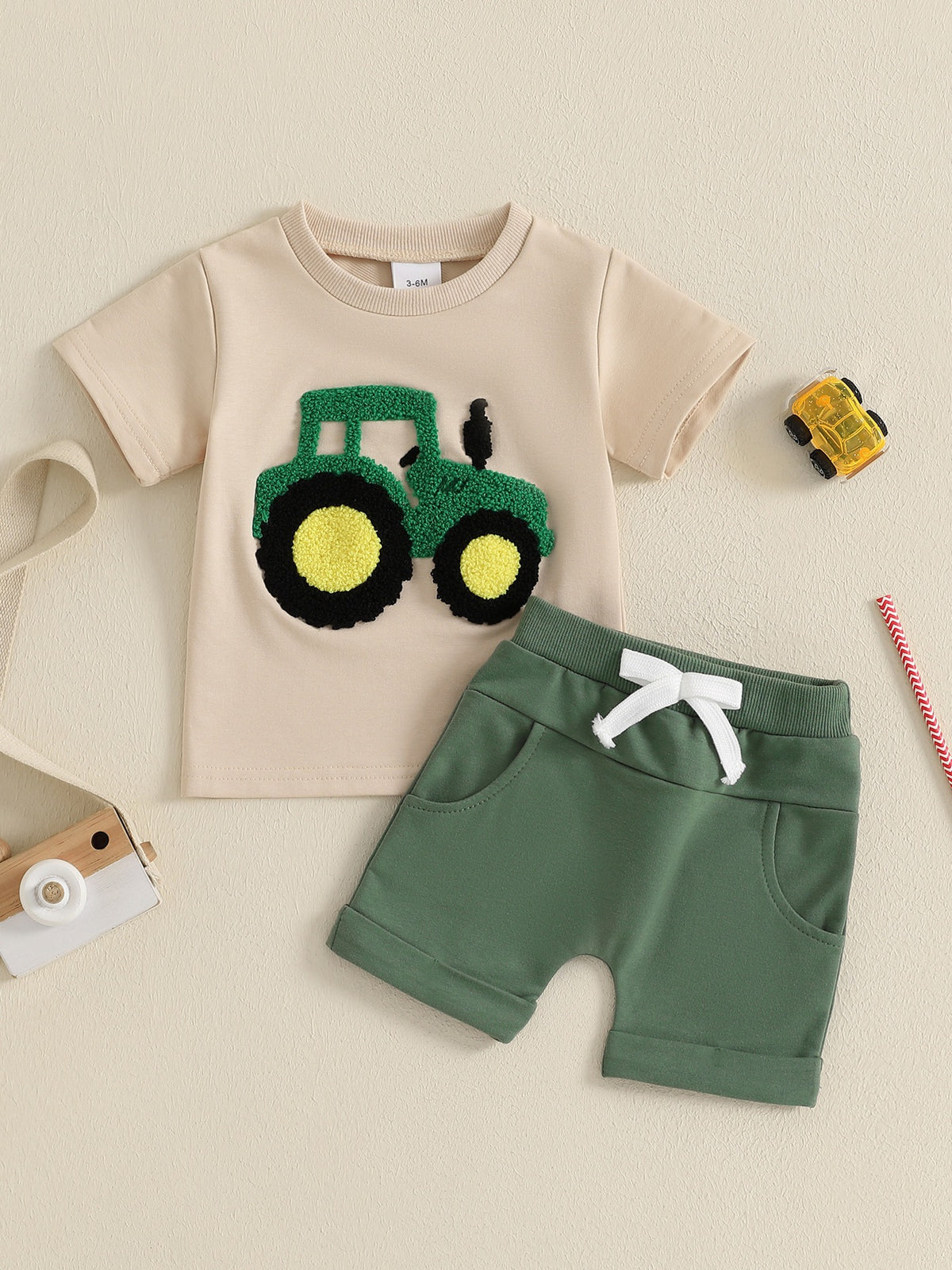 Kleinkinder Jungen Sommer-Set mit Lastwagen | LuxeStyle