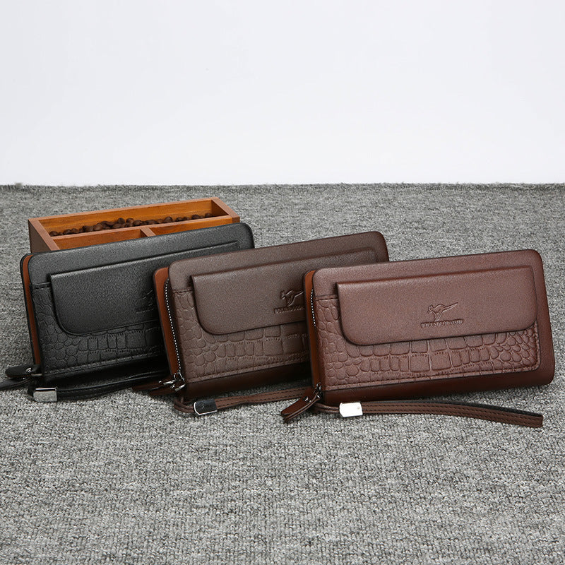 Große Lederhandtasche