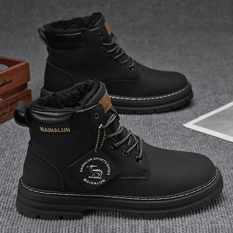 Herrenwinterschuhe mit Fleecefutter für Wärme