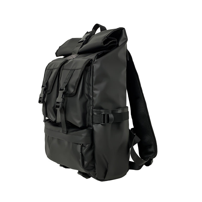 Schwarzer Rucksack für Männer – Grosses Transportbackpack – Bild 4 | LuxeStyle