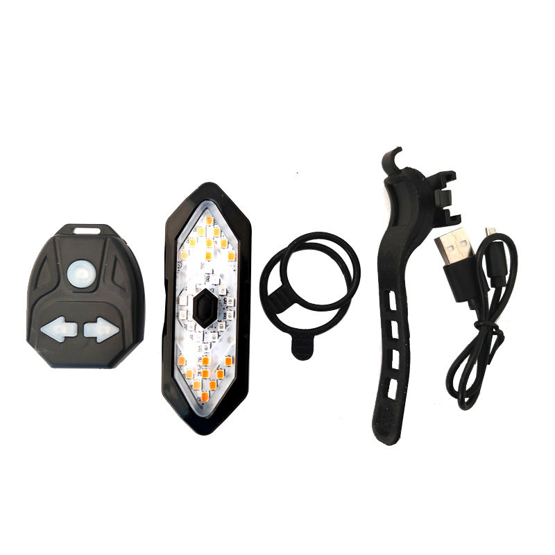 USB-Ladefähiges Rücklicht mit Blinker & Hupe