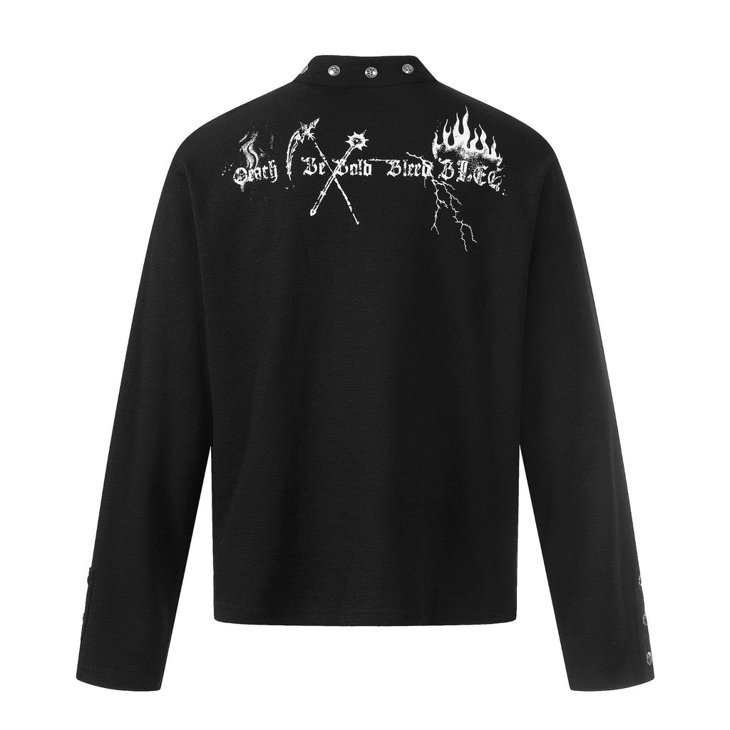 Langarmshirt mit Print für Herren – Bild 5 | LuxeStyle