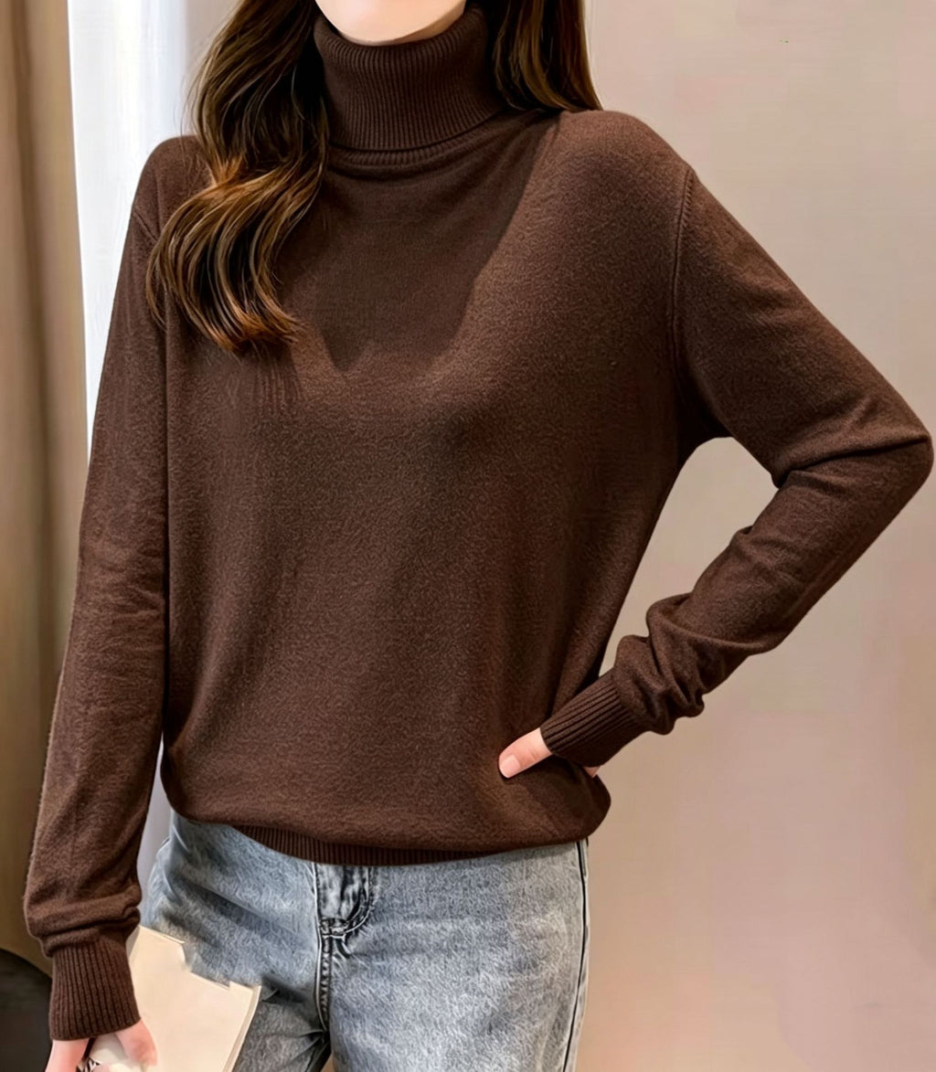 Damen Rollkragenpullover – Eleganter Strick
