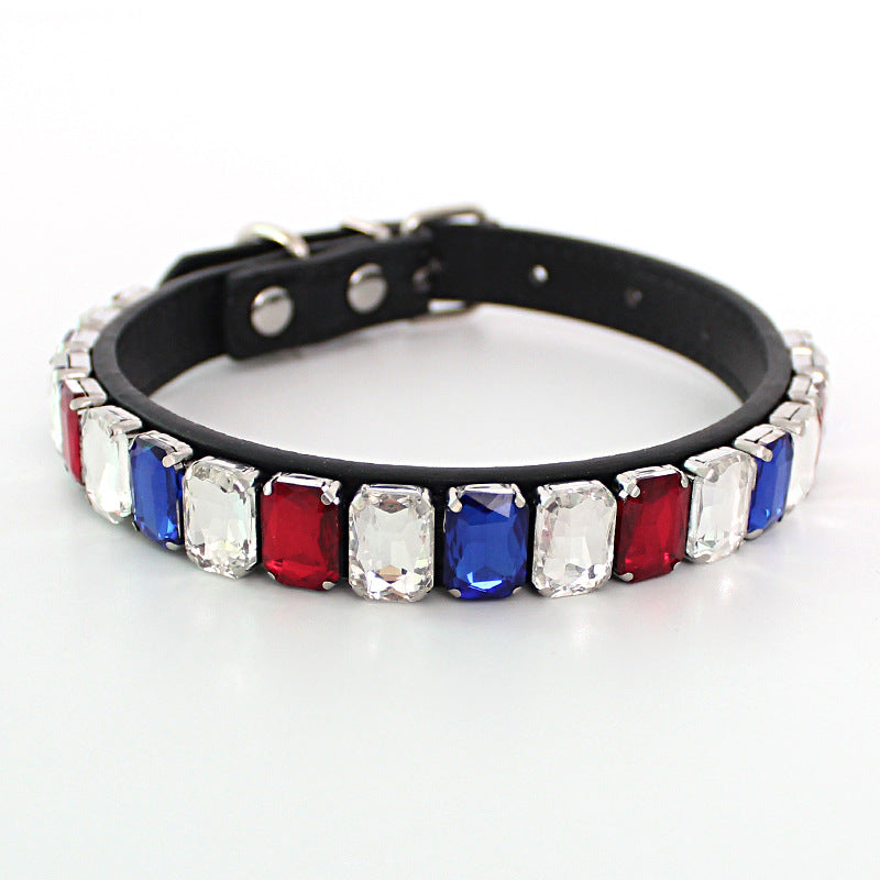 Halsband für Hunde, einfarbig, PU-Leder – Bild 2 | LuxeStyle