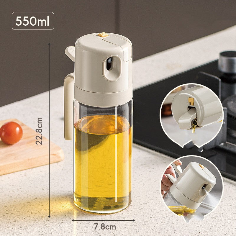 2in1 Olivenöl-Sprühflasche mit Automatikverschluss
