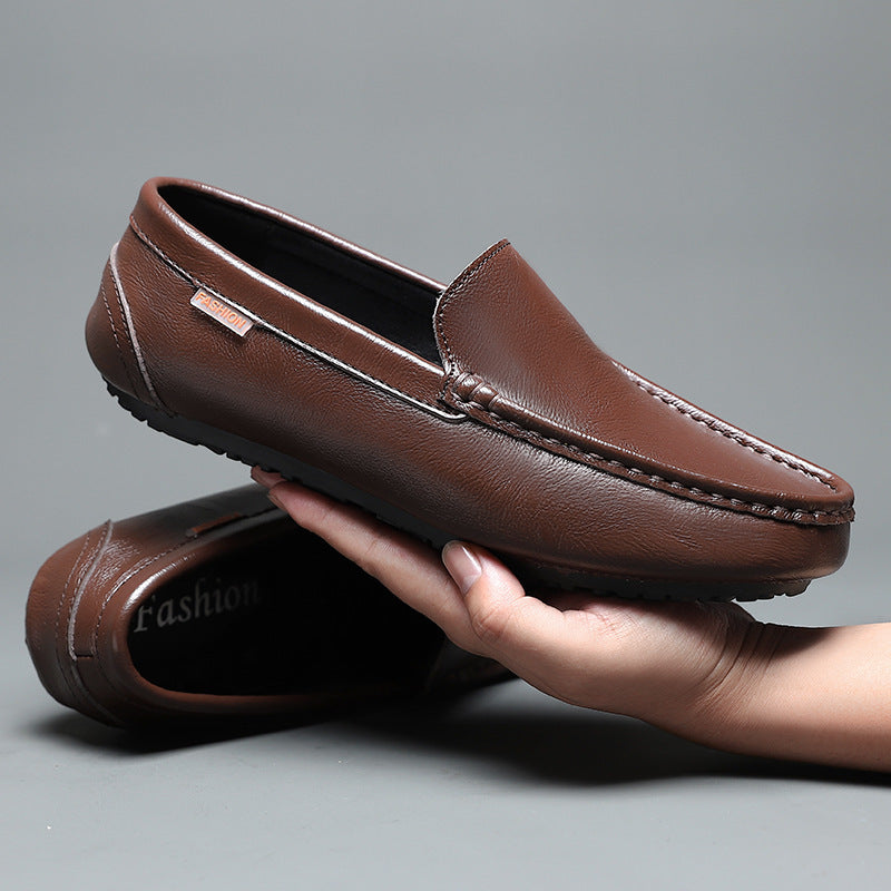 Atmungsaktive Slip-on Lederschuhe für Herren – Bild 5 | LuxeStyle