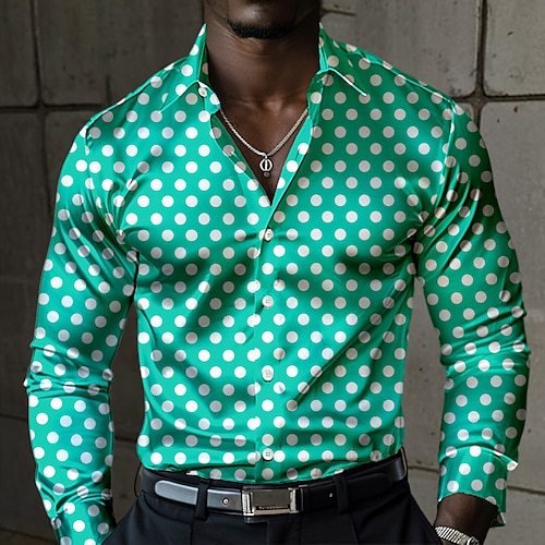 Lässiges 3D-Punktmuster Langarm-Shirt – Bild 15 | LuxeStyle
