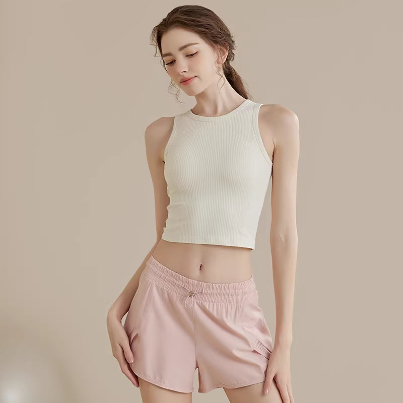 Damen Sport-Tanktop mit integrierten BH-Pads