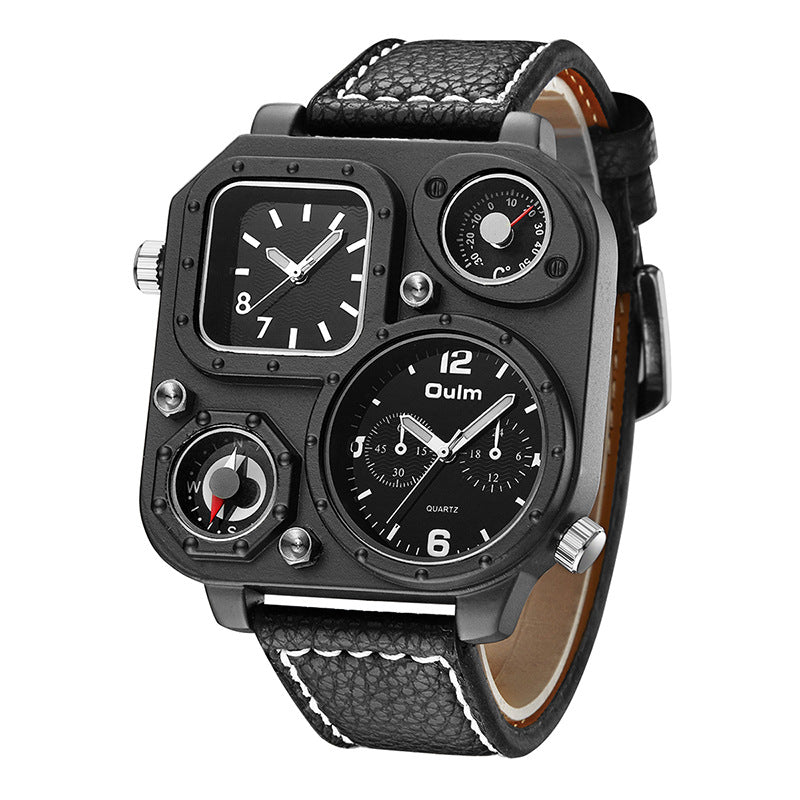 Quadratische Herren-Sportuhr mit Dual-Display – Bild 5 | LuxeStyle