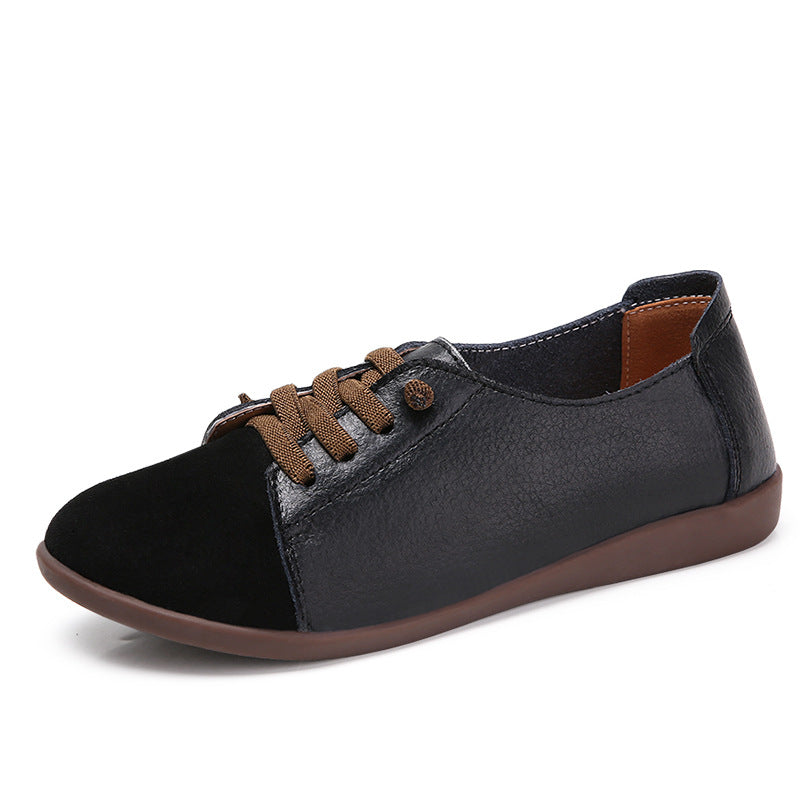 Weisse Freizeit-Halbschuhe aus Leder