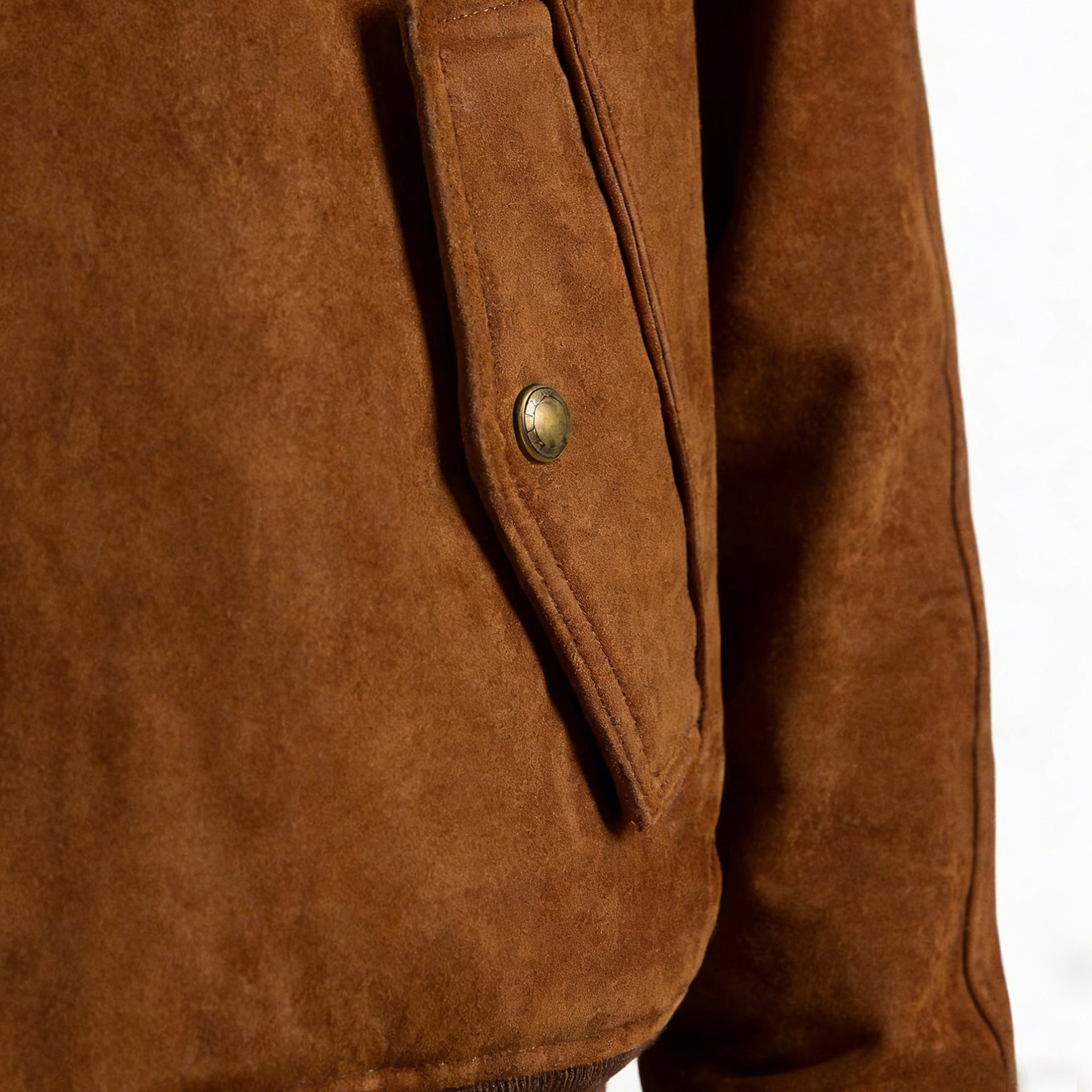 Herren Lederjacke mit Stehkragen
