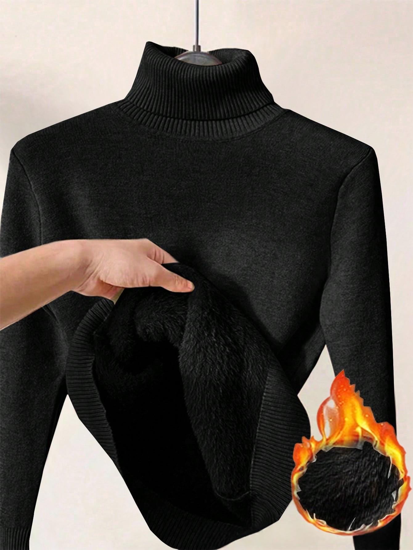 Damen Fleece Rollkragenpullover