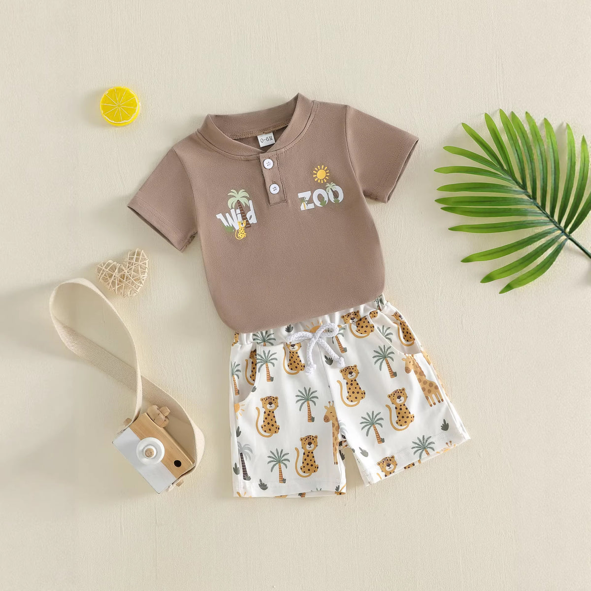 Kurzarm-Polo mit Shorts Set für Babys | LuxeStyle