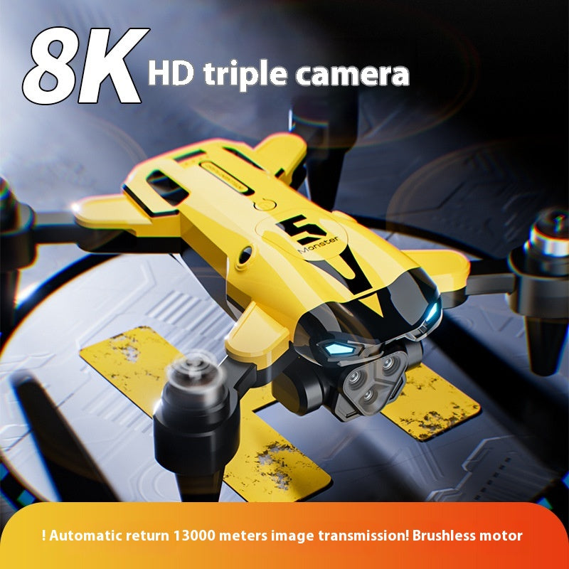 Drohne mit 3 Kameras für HD-Aufnahmen