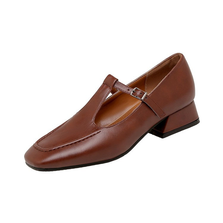 Mary Jane Schuhe mit Chunky Absatz