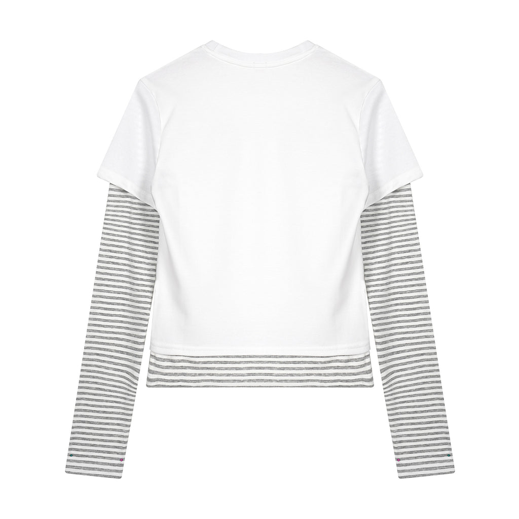 Gestreiftes Langarm-T-Shirt