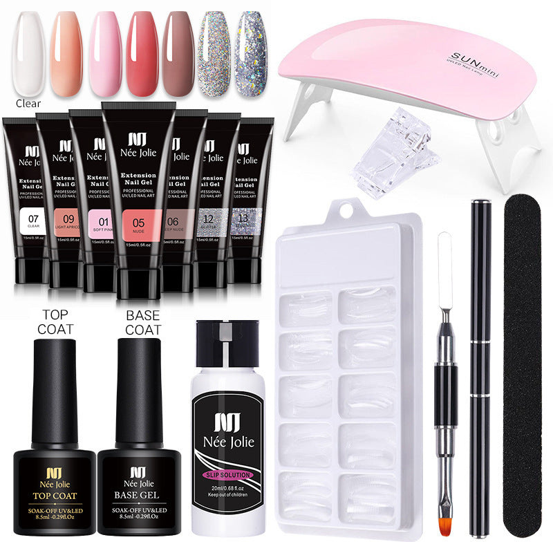 Crystal Quick-Dry Verlängerungsgel Set 15ml