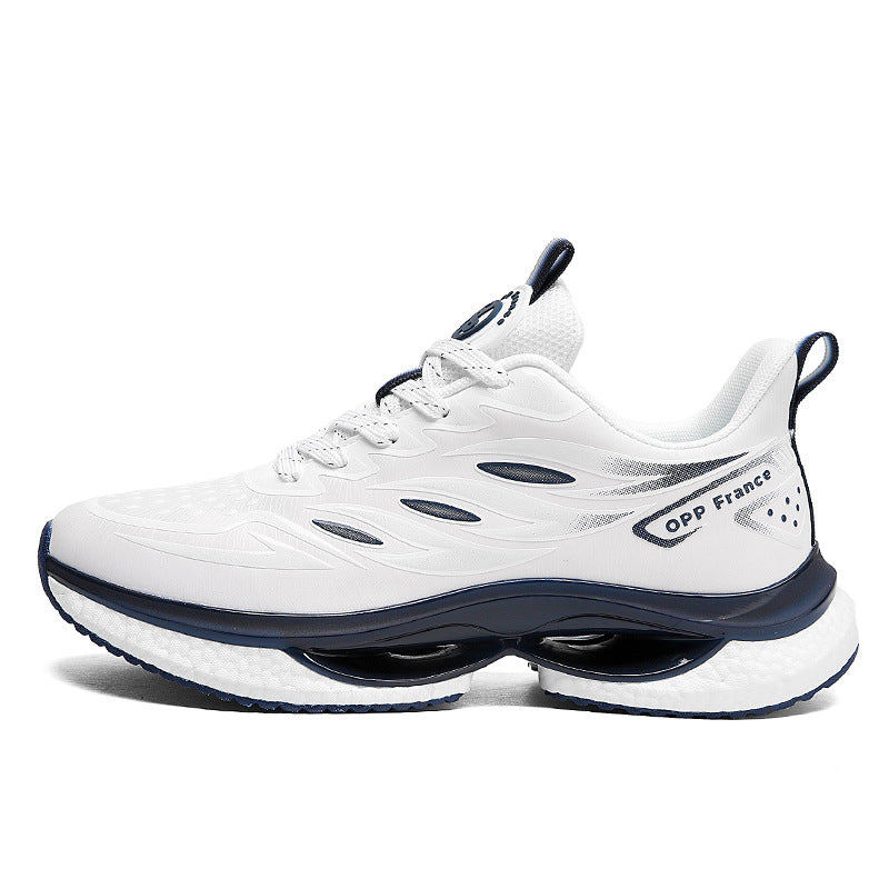 Sneaker aus Leder mit runder Zehenkappe – Bild 4 | LuxeStyle