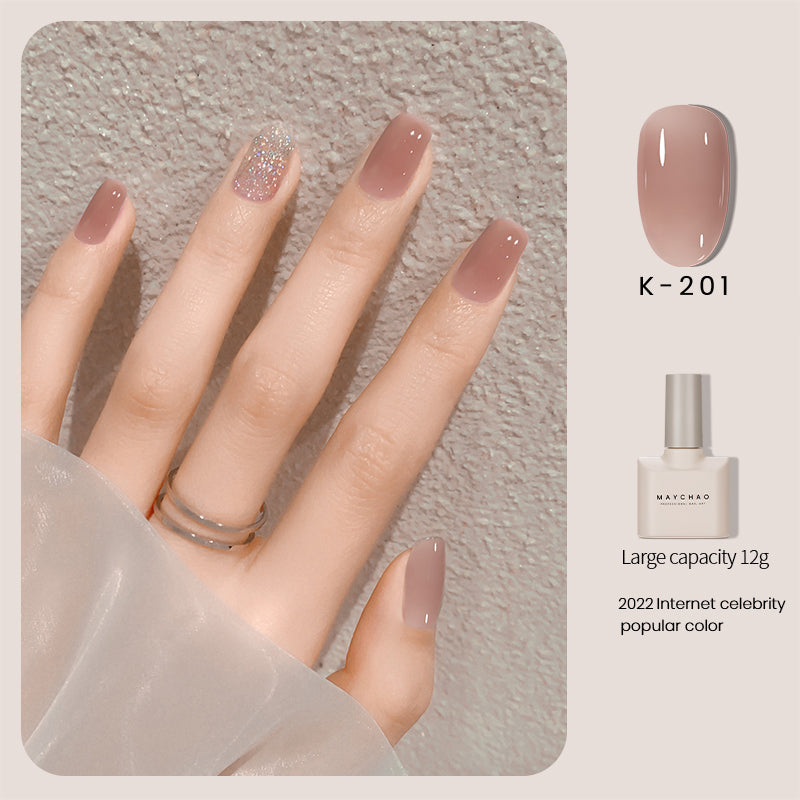 Transparent Jade Fat Ice Nagellack Nude | LuxeStyle