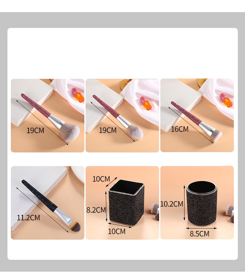 Make-up Pinsel-Set mit Diamant-Finish – Bild 7 | LuxeStyle
