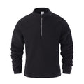 Herren Jacquard Fleece Pullover mit Stehkragen – Bild 7 | LuxeStyle