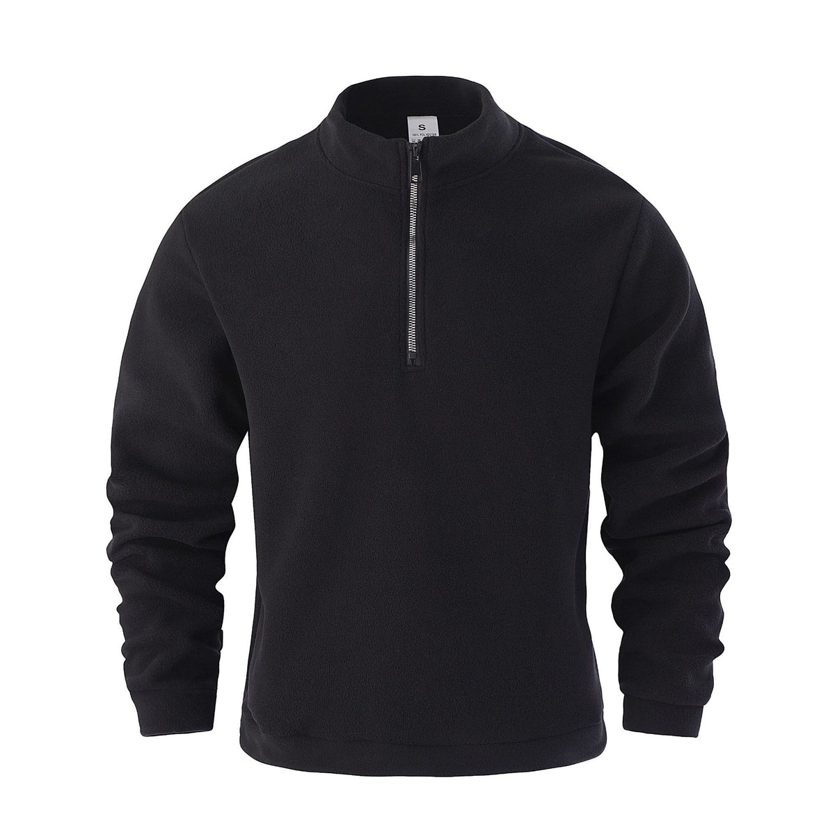 Herren Jacquard Fleece Pullover mit Stehkragen – Bild 7 | LuxeStyle