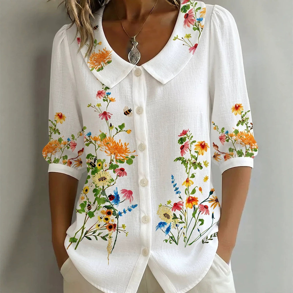 Damen Print-Top mit 3D-Effekt