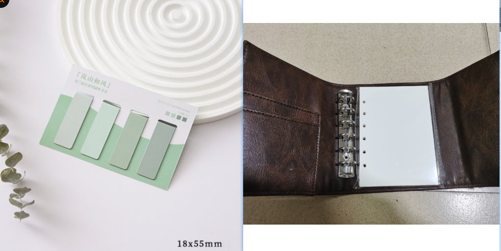 Notizbuch mit losem Blatt und Schnalle – Bild 5 | LuxeStyle