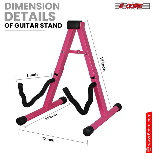 5 Core Gitarrenständer A-Rahmen, 2er-Set – Ansicht 4