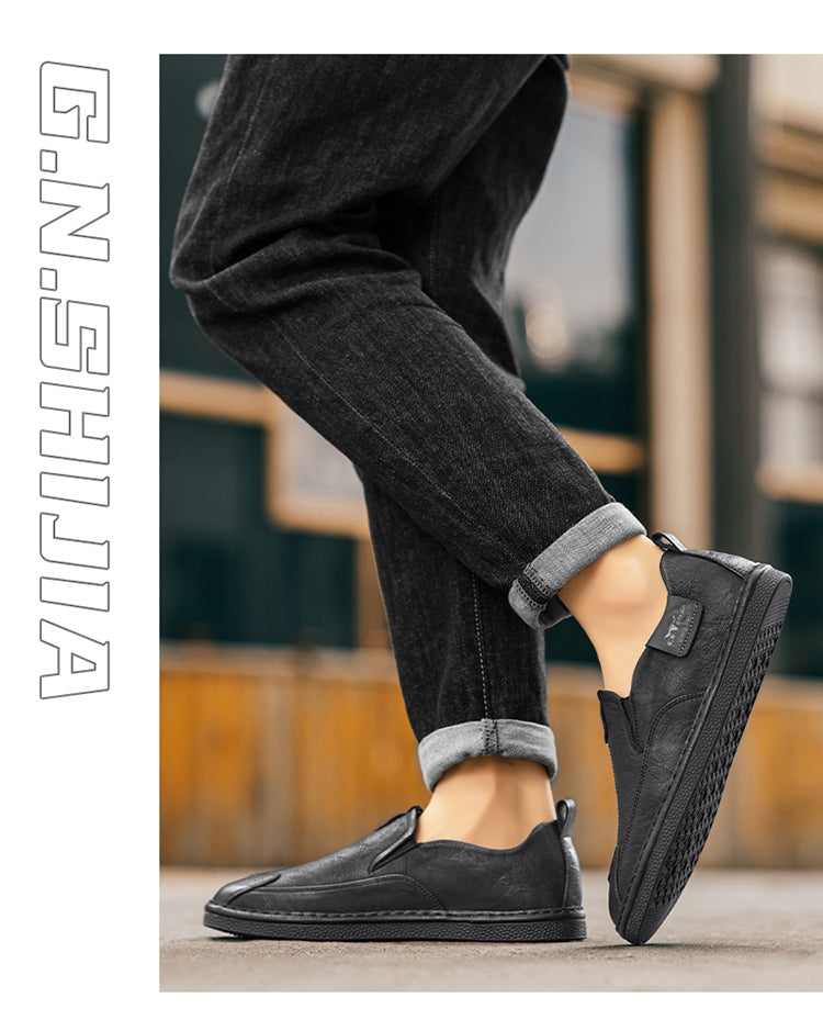Leichte Herren-Slipper aus Kunstleder – Bild 4 | LuxeStyle